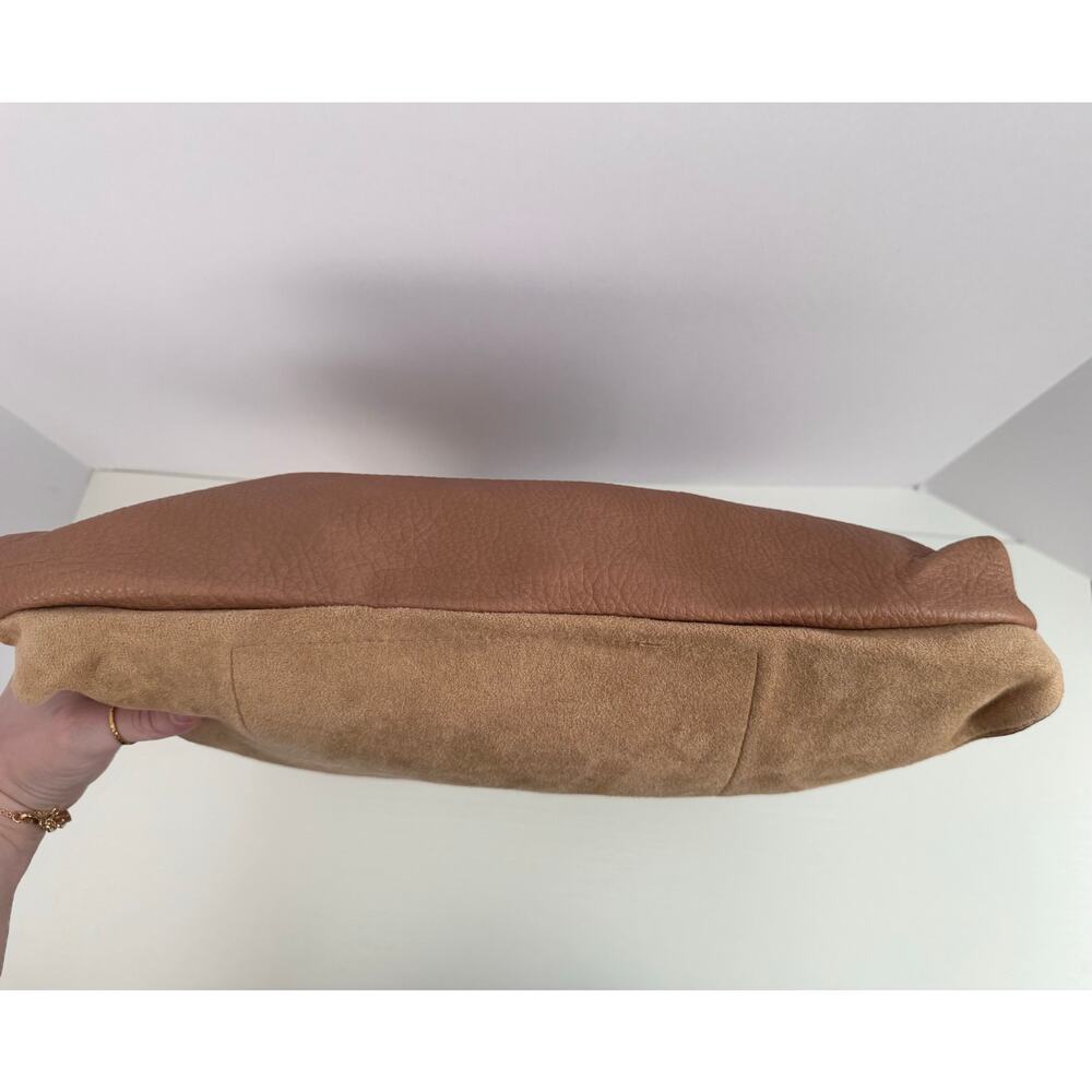 Shiraleah Arden Tote Tan Vegan Leather Suede Hobo Bag NWT Chic - Picture 7 of 12